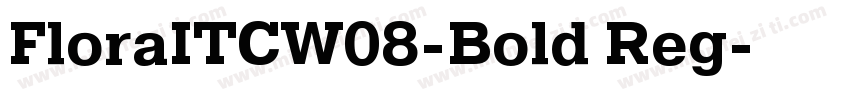 FloraITCW08-Bold Reg字体转换